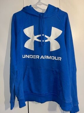 Under Armour Bright Blue Hoodie with White Logo